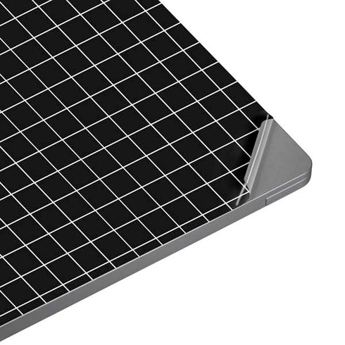 Black Grid Universal Laptop 15in (12.2 x 8.8in) Skin